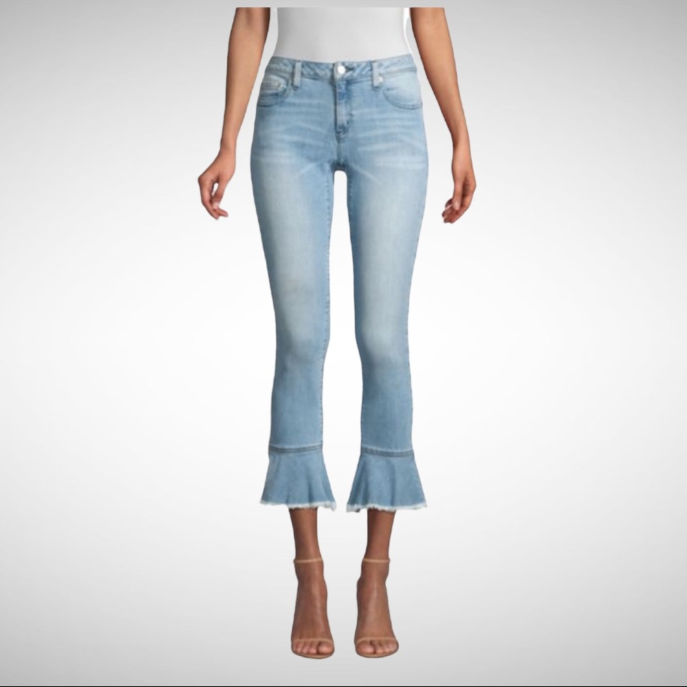 Michael Kors Flounce Izzy Cropped Jeans 4